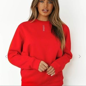 Red Crew Neck Jumper from Lounge Underwear